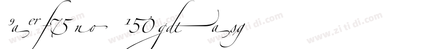 Zapfino Regular字体转换